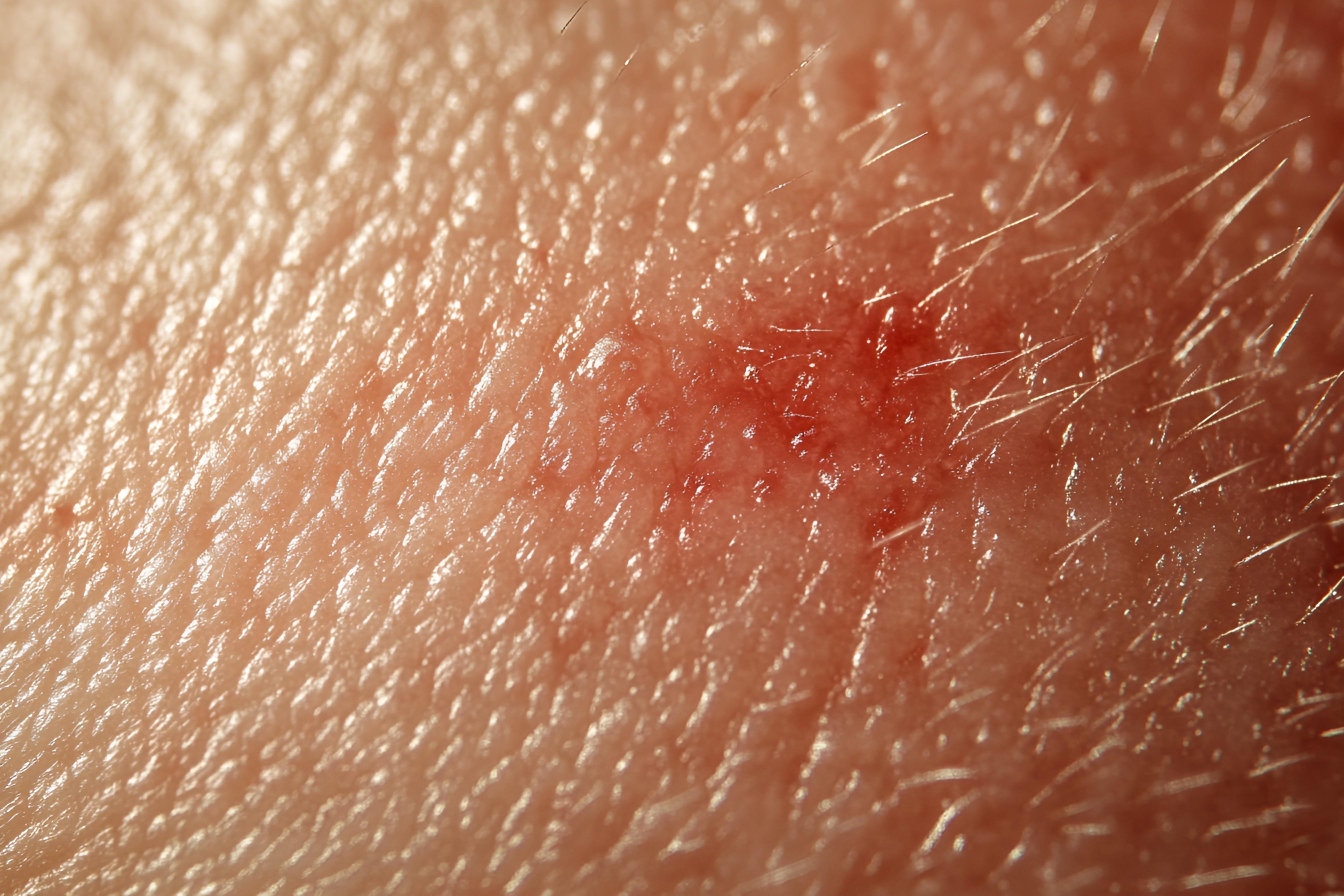 1440019644806496.jpg 简约风格皮肤表面圆形伤口红肿渗血组织液细节商业照片(商业使用).jpg