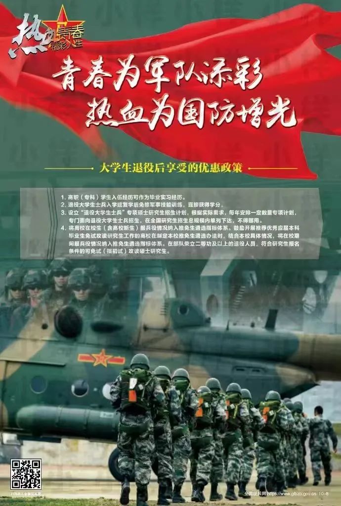 大学生征兵宣传海报