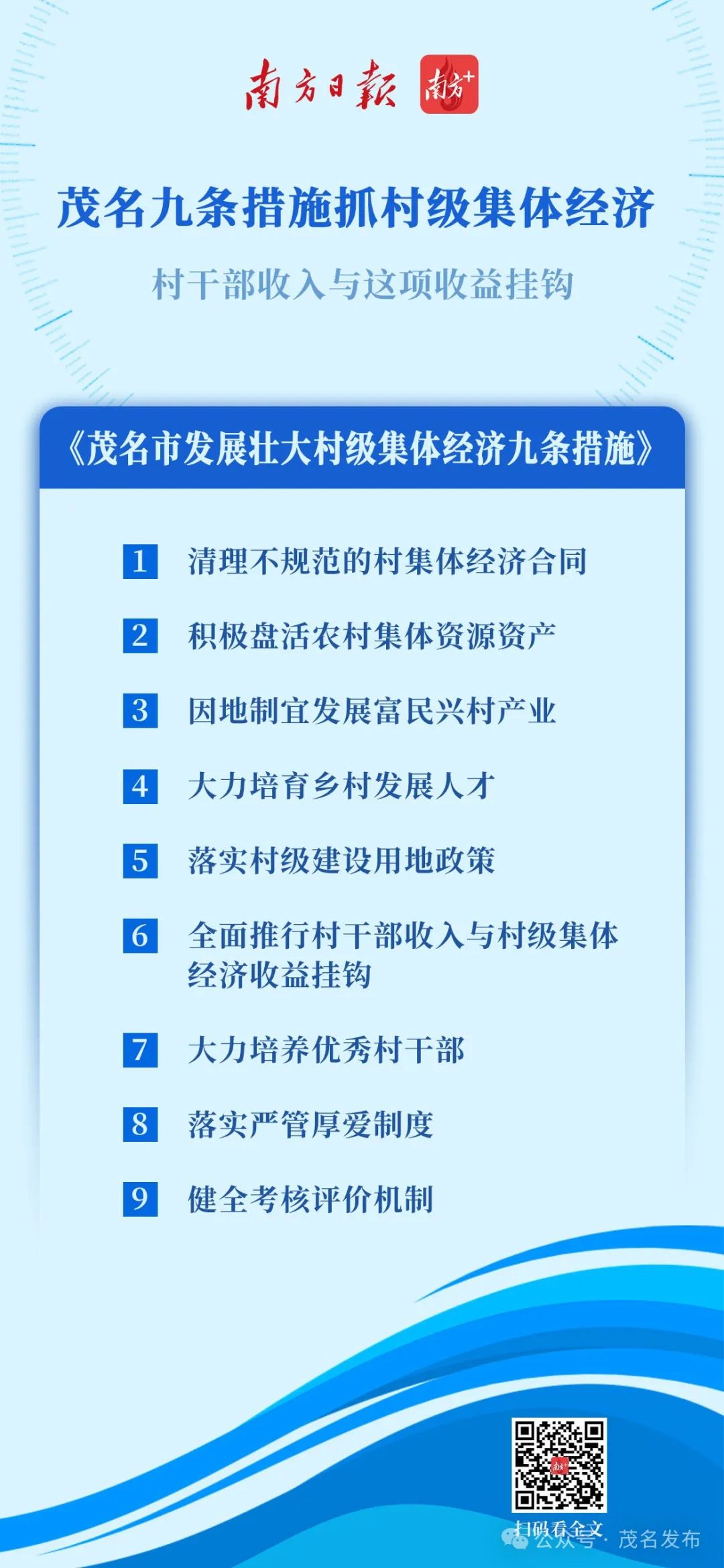 《茂名市发展壮大村级集体经济九条措施》全文公布